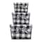 DII® Black & White Checkered Chicken Wire Basket Set